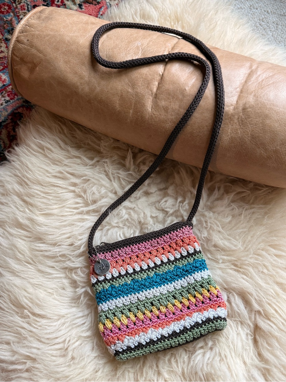 The Sak crochet crossbody bag